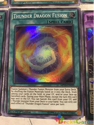 Thunder Dragon Fusion - mp19-en199 - Super Rare 1st Edition