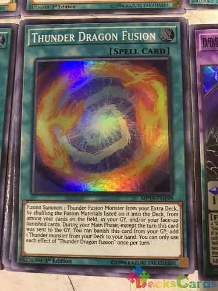 Thunder Dragon Fusion - mp19-en199 - Super Rare 1st Edition 1