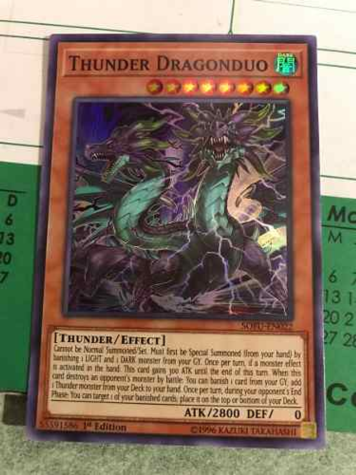 Thunder Dragonduo - sofu-en022 - Super Rare 1st Edition 1