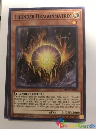 Thunder Dragonmatrix - mp19-en166 - Common 1st Edition