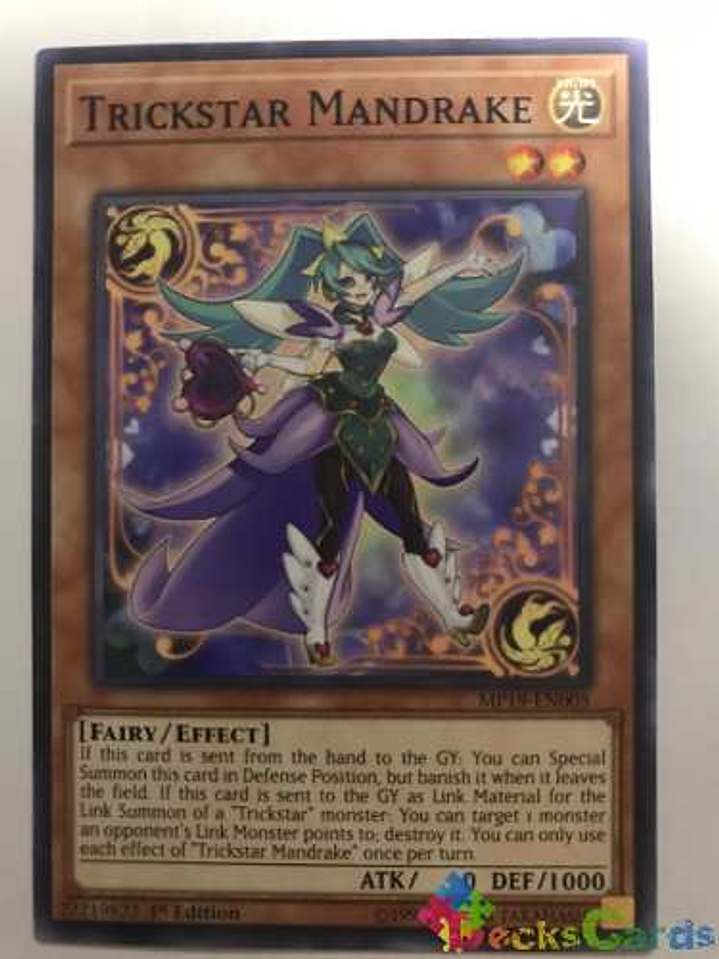 Trickstar Mandrake - mp19-en005 - Common 1st Edition 1