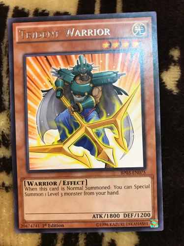 Trident Warrior - bp03-en075 - Rare 1st Edition 1