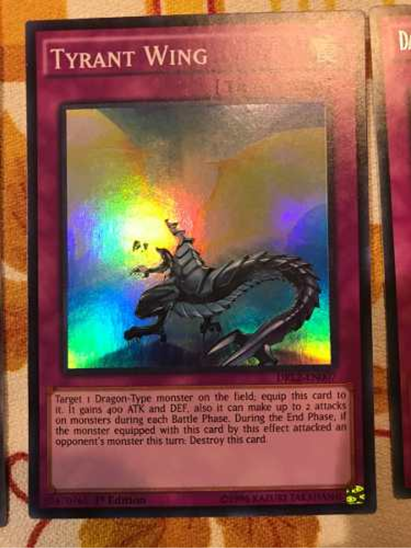 Tyrant Wing - drl2-en007 - Super Rare 1st Edition 1