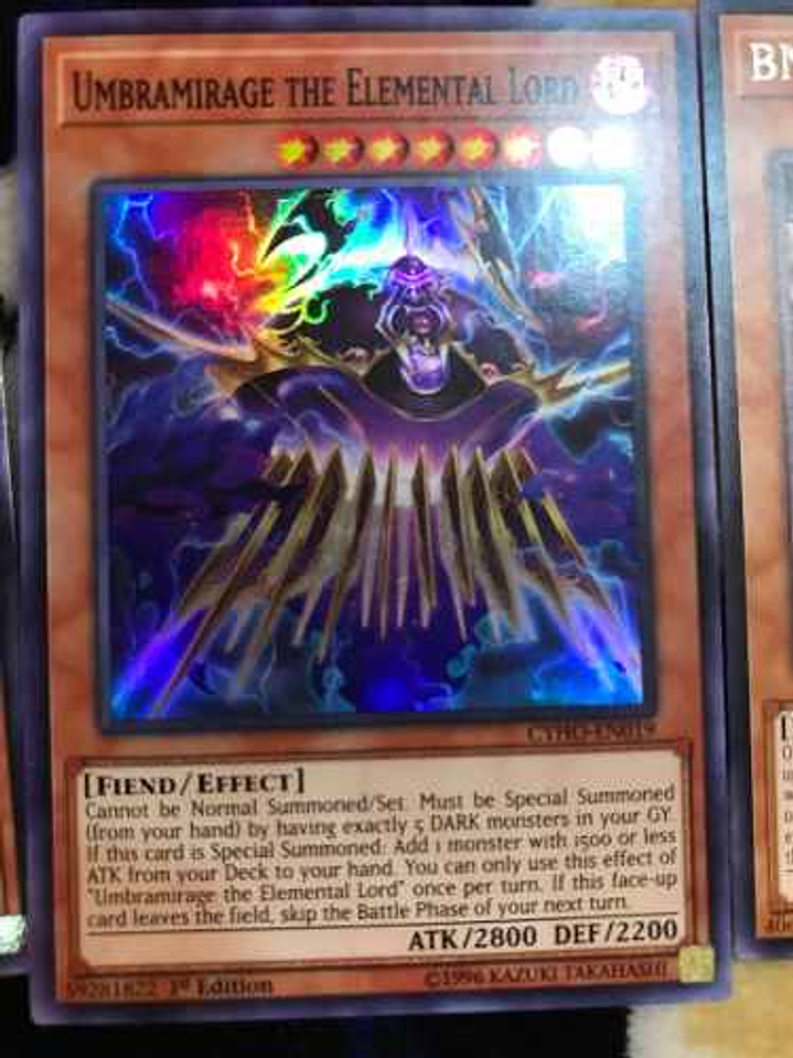 Umbramirage The Elemental Lord - cyho-en019 - Super Rare 1st Edition 1