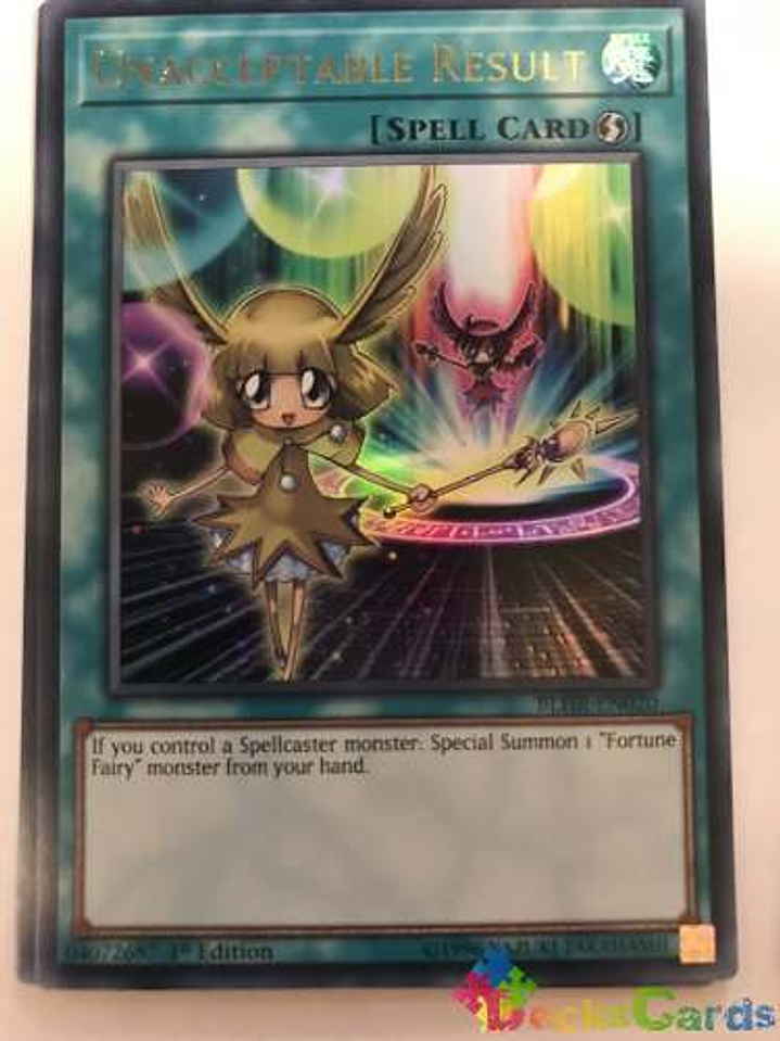 Unacceptable Result - blhr-en020 - Ultra Rare 1st Edition 1
