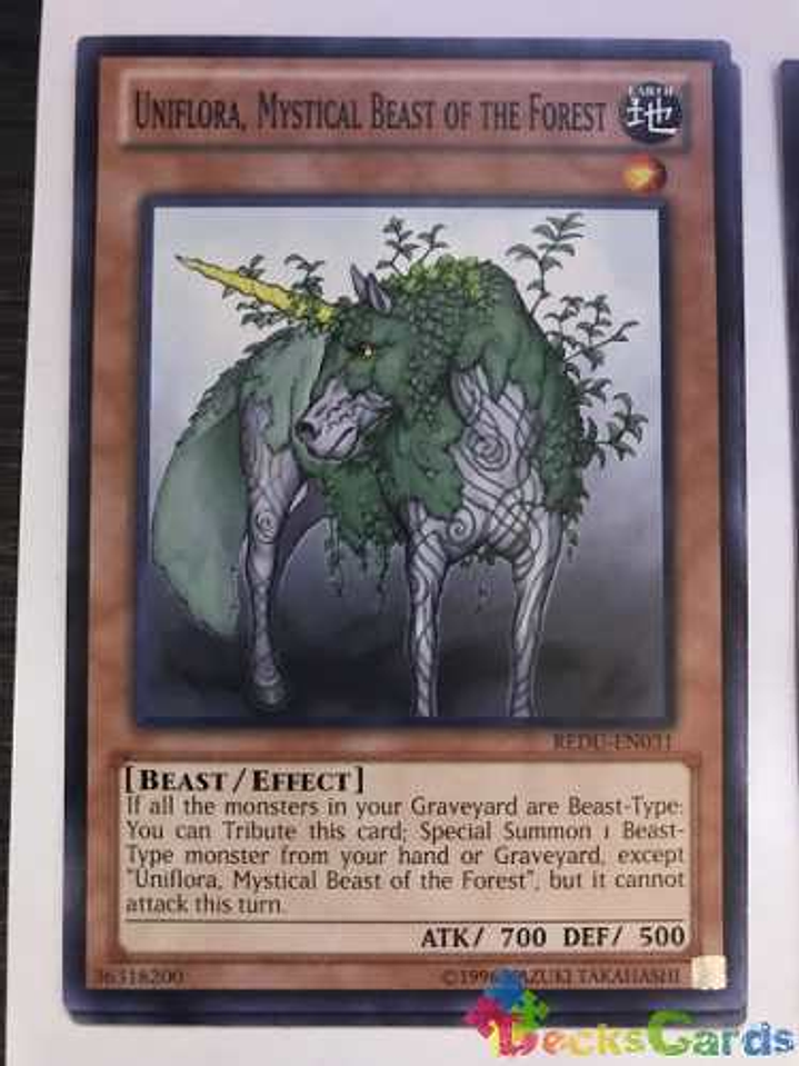 Uniflora, Mystical Beast of the Forest - REDU-EN031 - Common Unlimited 1