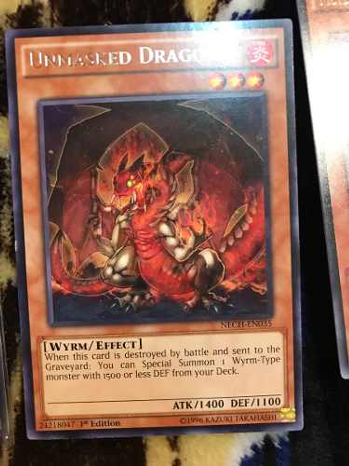 Unmasked Dragon - nech-en035 - Rare 1st Edition 1