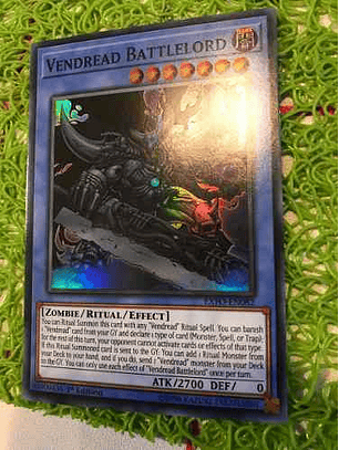 Vendread Battlelord - exfo-en082 - Super Rare 1st Edition