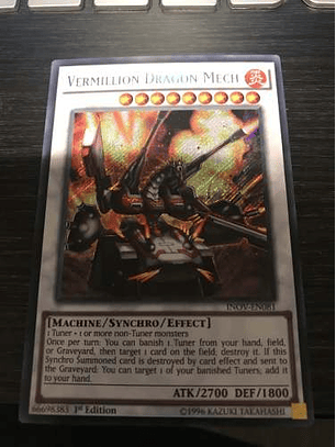 Vermillion Dragon Mech - inov-en081 - Secret Rare 1st Editio