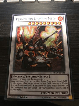 Vermillion Dragon Mech - inov-en081 - Secret Rare 1st Editio