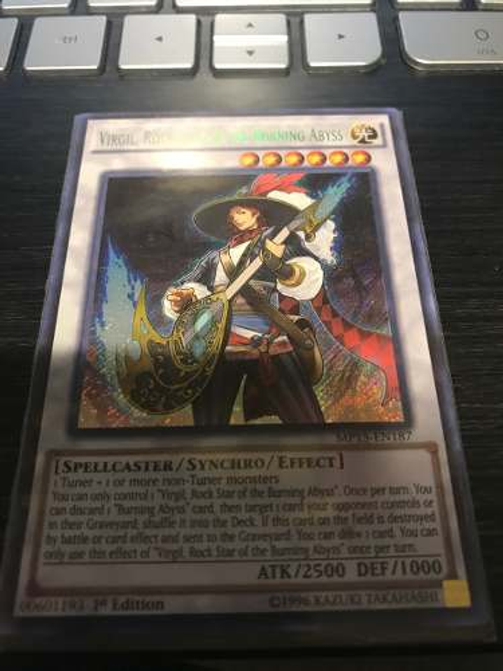Virgil, Rock Star of the Burning Abyss - MP15-EN187 - Secret Rare 1st Edition 1