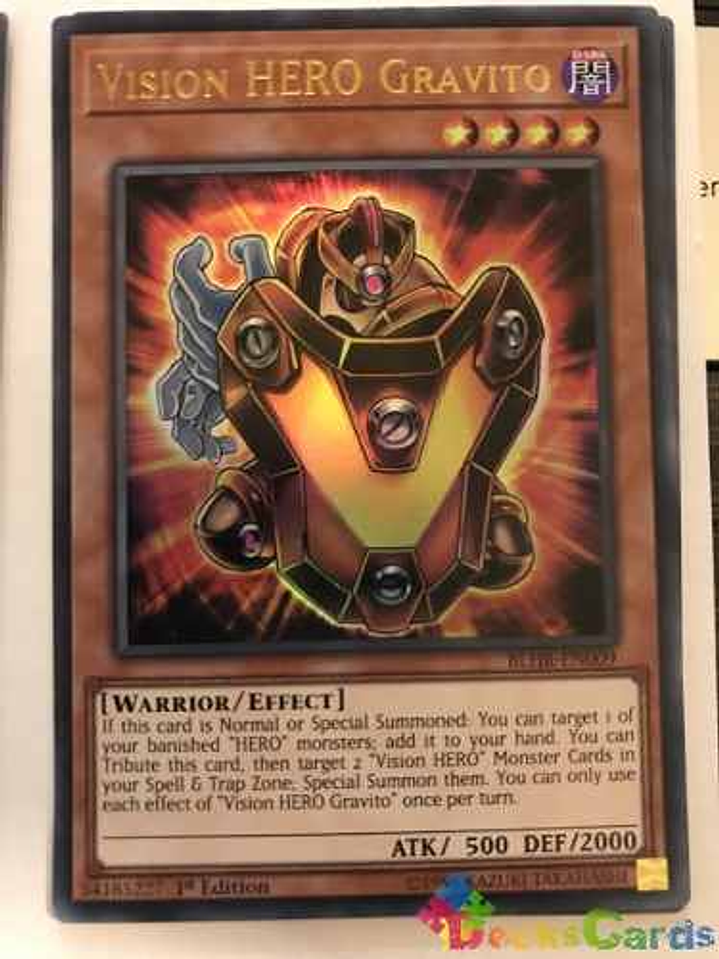 Vision Hero Gravito - blhr-en009 - Ultra Rare 1st Edition 1
