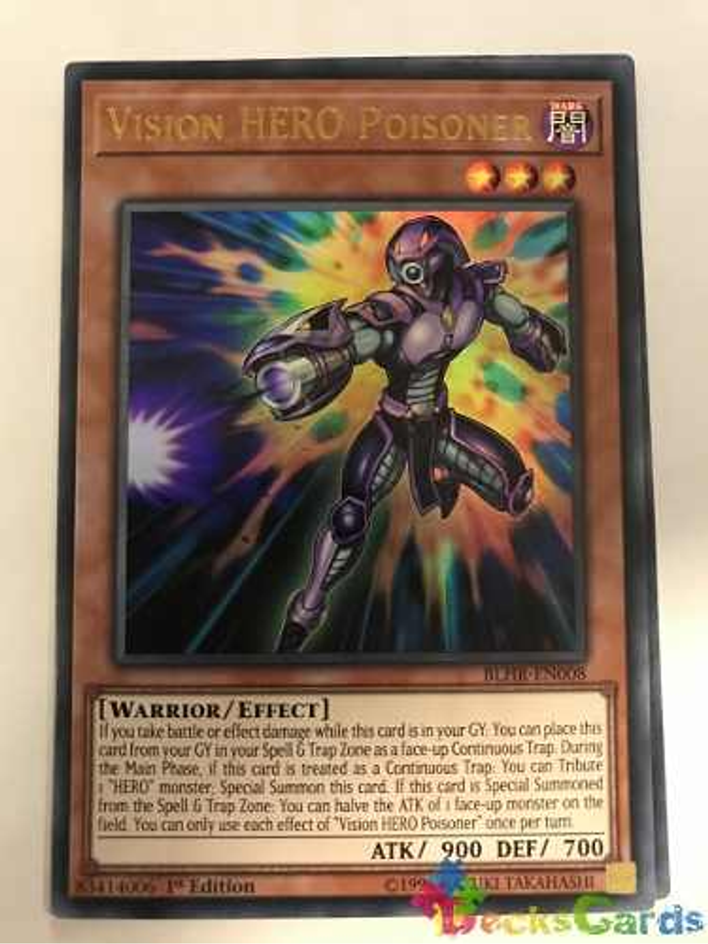 Vision Hero Poisoner - blhr-en008 - Ultra Rare 1st Edition 1