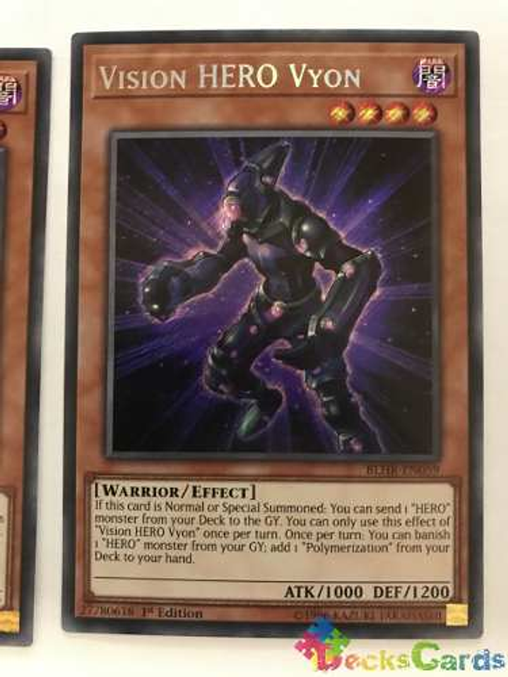 Vision Hero Vyon - blhr-en059 - Secret Rare 1st Edition 1