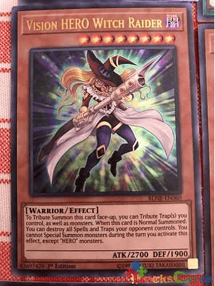 Vision Hero Witch Raider - blhr-en060 - Ultra Rare 1st Edition