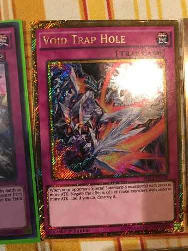 Void Trap Hole - pgl3-en038 - Gold Secret Rare 1st Edition 1