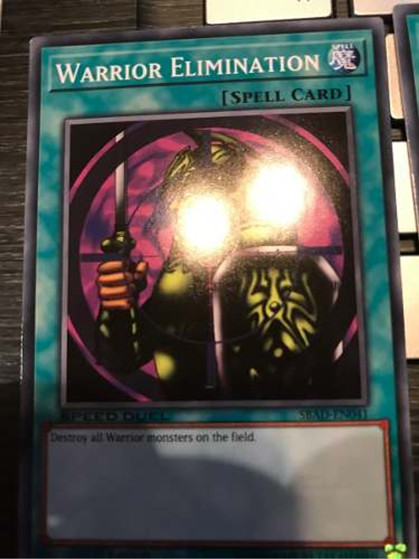 Warrior Elimination - sbad-en041 - Common 1st Edition 1