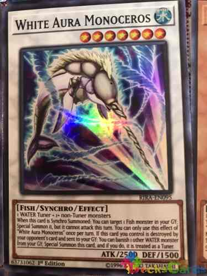 White Aura Monoceros - rira-en095 - Super Rare 1st Edition 1