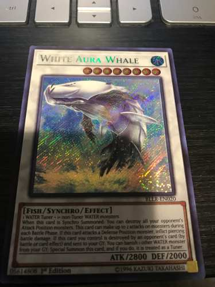 White Aura Whale - bllr-en020 - Secret Rare 1st Edition 1