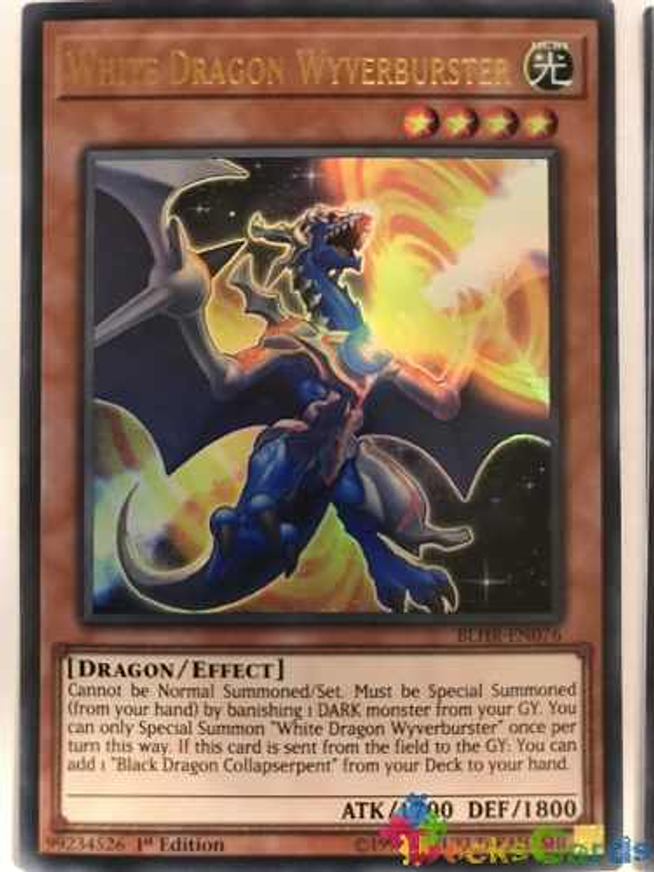White Dragon Wyverburster - blhr-en076 - Ultra Rare 1st Edition 1