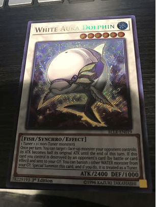 White Aura Dolphin - bllr-en019 - Secret Rare 1st Edition