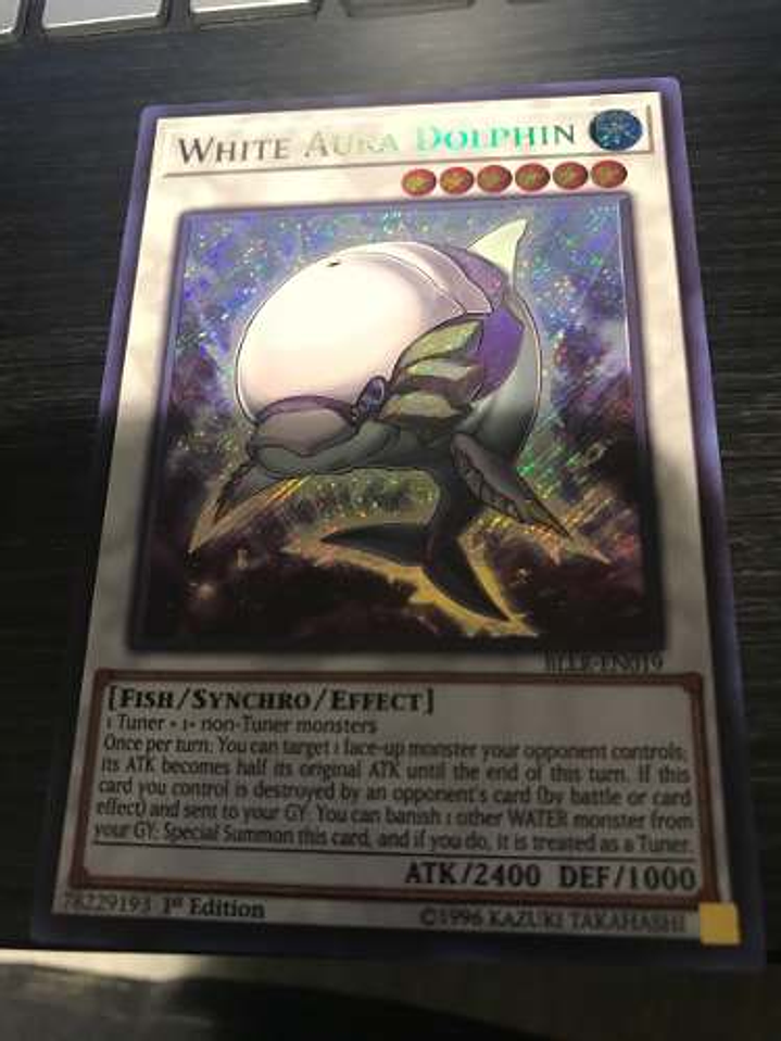 White Aura Dolphin - bllr-en019 - Secret Rare 1st Edition 1