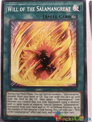 Will Of The Salamangreat - mp19-en196 - Common 1st Edition