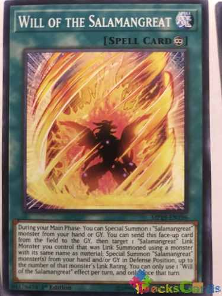 Will Of The Salamangreat - mp19-en196 - Common 1st Edition 1