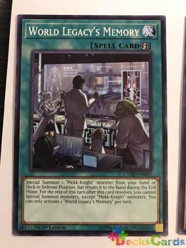World Legacy's Memory - cyho-en061 - Common 1st Edition