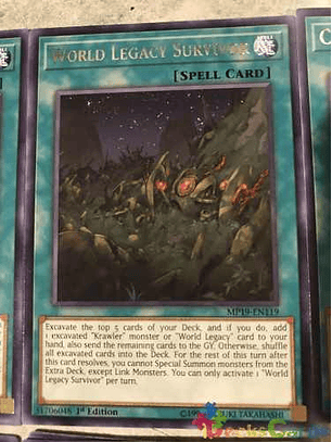 World Legacy Survivor - mp19-en119 - Rare 1st Edition