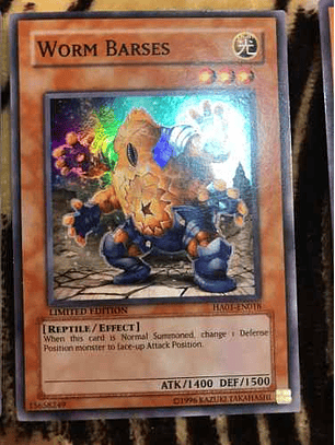 Worm Barses - ha01-en018 - Super Rare 1st Edition