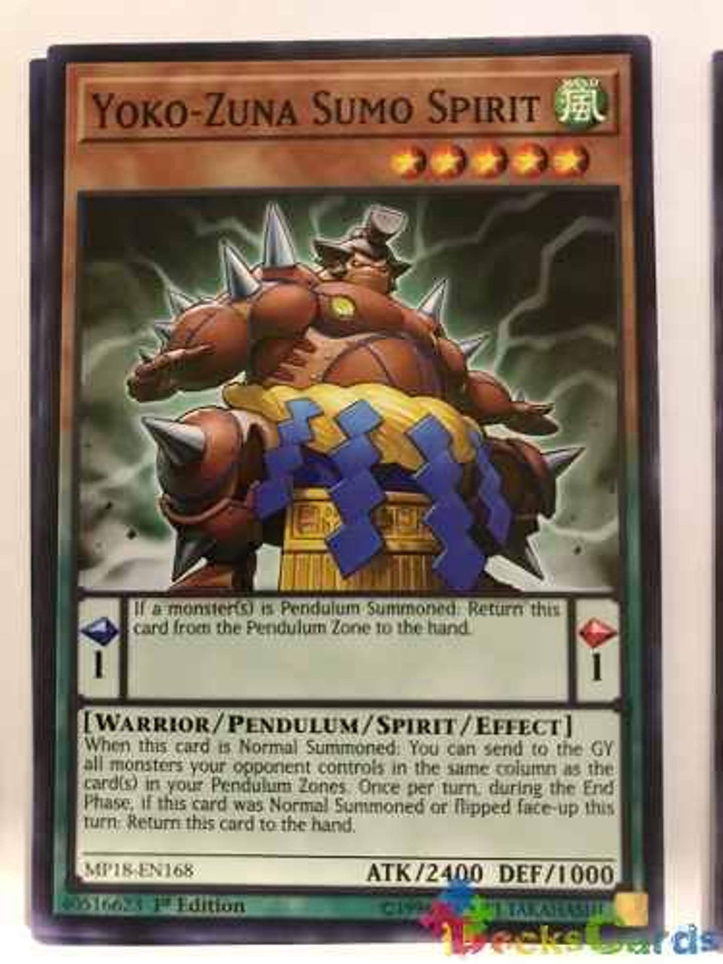Yoko-zuna Sumo Spirit - mp18-en168 - Common 1st Edition 1