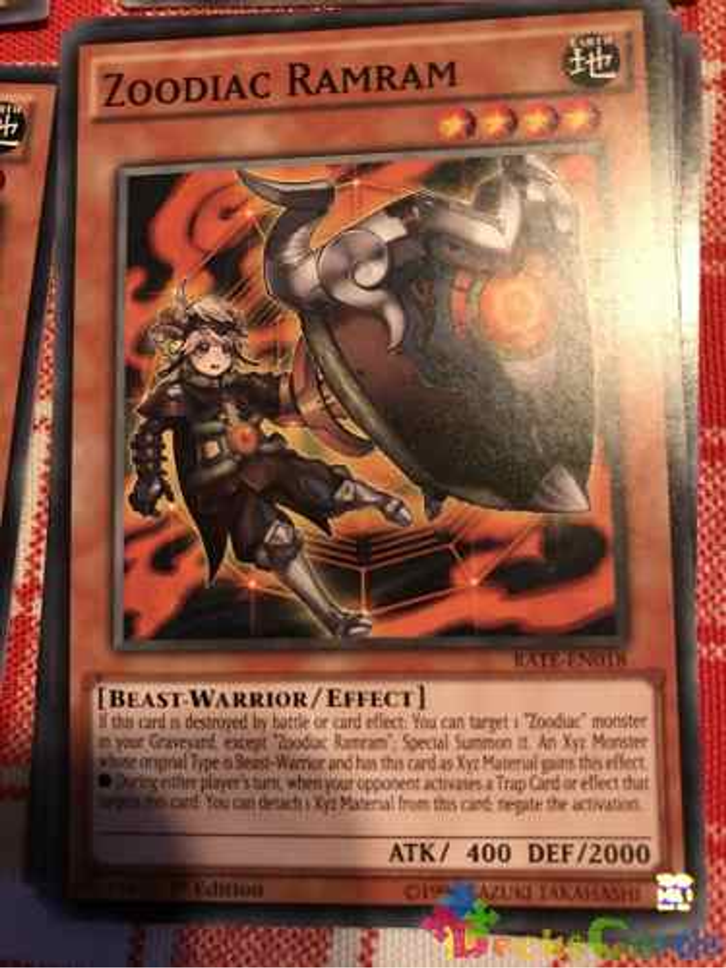 Zoodiac Ramram - rate-en018 - Common 1st Edition 1