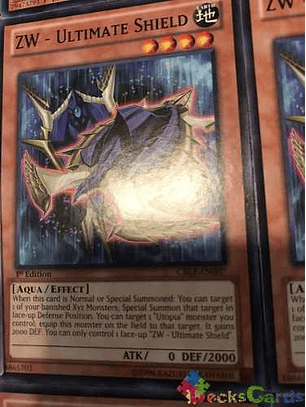 Zw - Ultimate Shield - cblz-en007 - Common 1st Edition