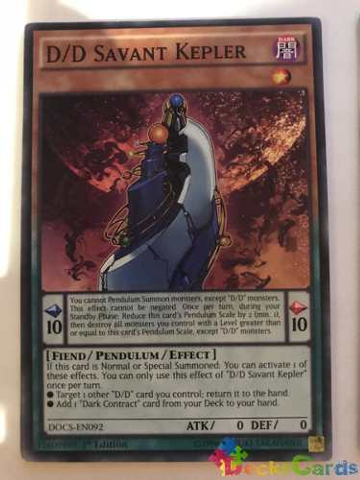 D/d Savant Kepler - docs-en092 - Common 1st Edition 1