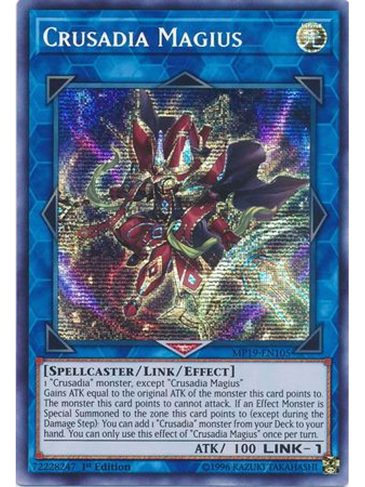 Crusadia Magius - MP19-EN105 - Prismatic Secret Rare 1st Edition 1