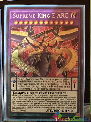 Supreme King Z-ARC - MACR-EN039 - Secret Rare Unlimited