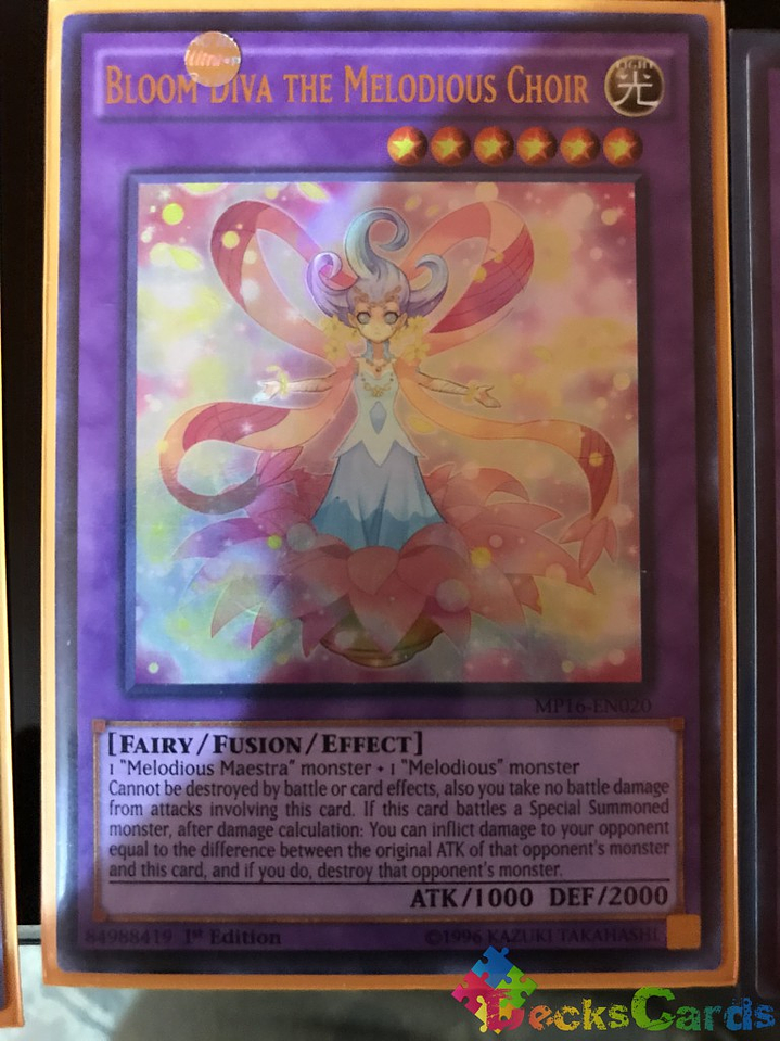 Bloom Diva the Melodious Choir - MP16-EN020 - Ultra Rare 1st Edition 1