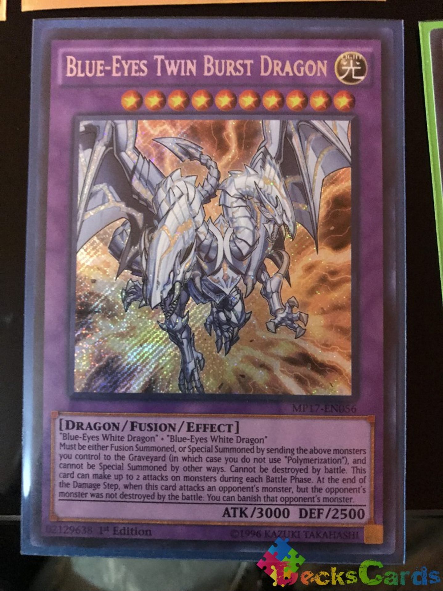Blue-Eyes Twin Burst Dragon - MP17-EN056 - Secret Rare 1st Edition 1