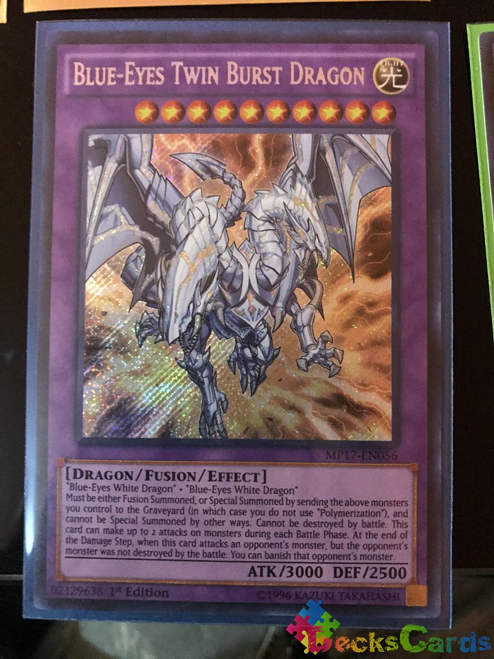 Blue-Eyes Twin Burst Dragon - MP17-EN056 - Secret Rare 1st Edition 1