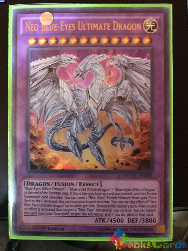 Neo Blue-Eyes Ultimate Dragon - MVP1-EN001 - Ultra Rare 1st Edition 1