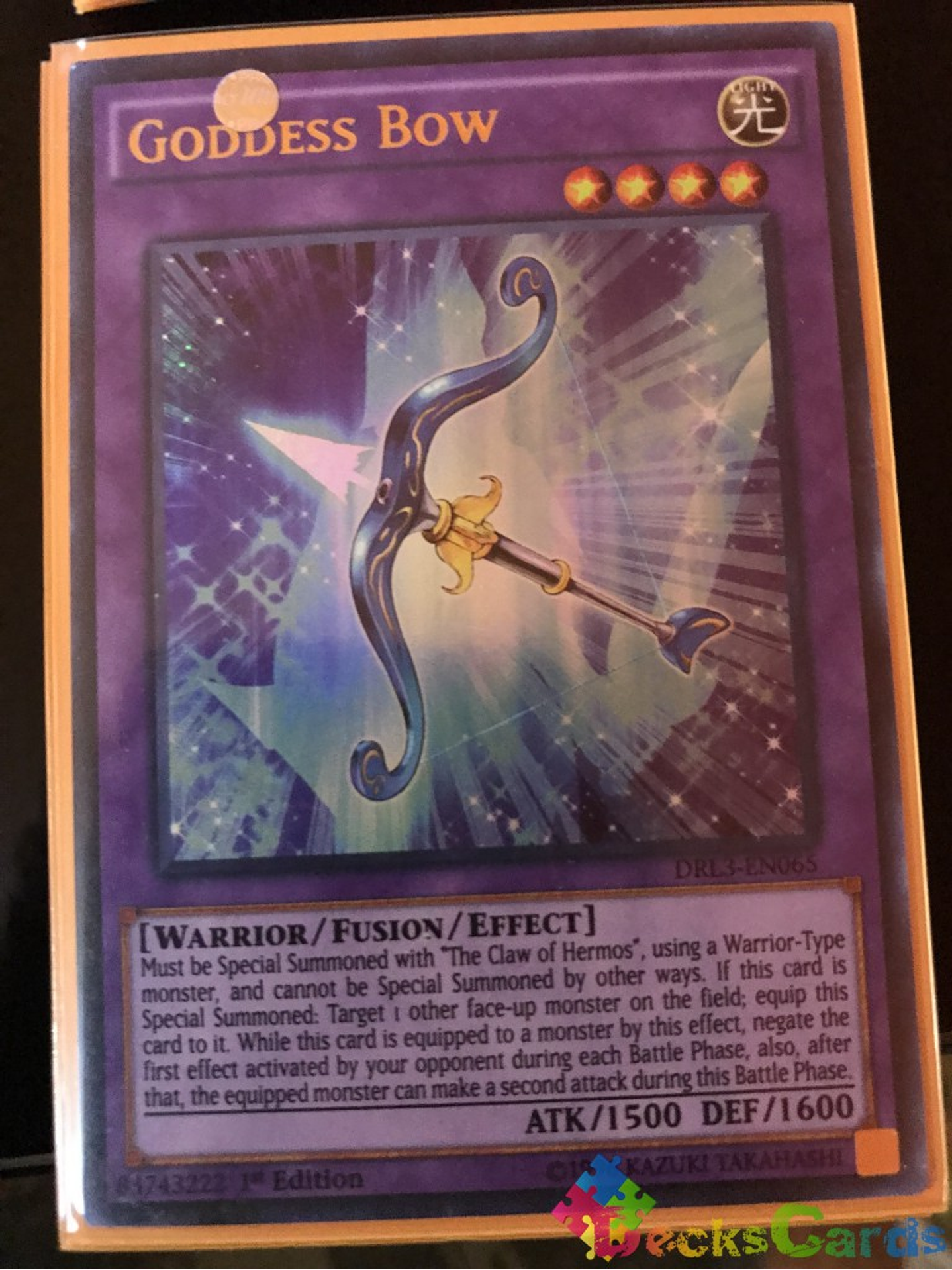 Goddess Bow - DRL3-EN065 - Ultra Rare 1st Edition 1