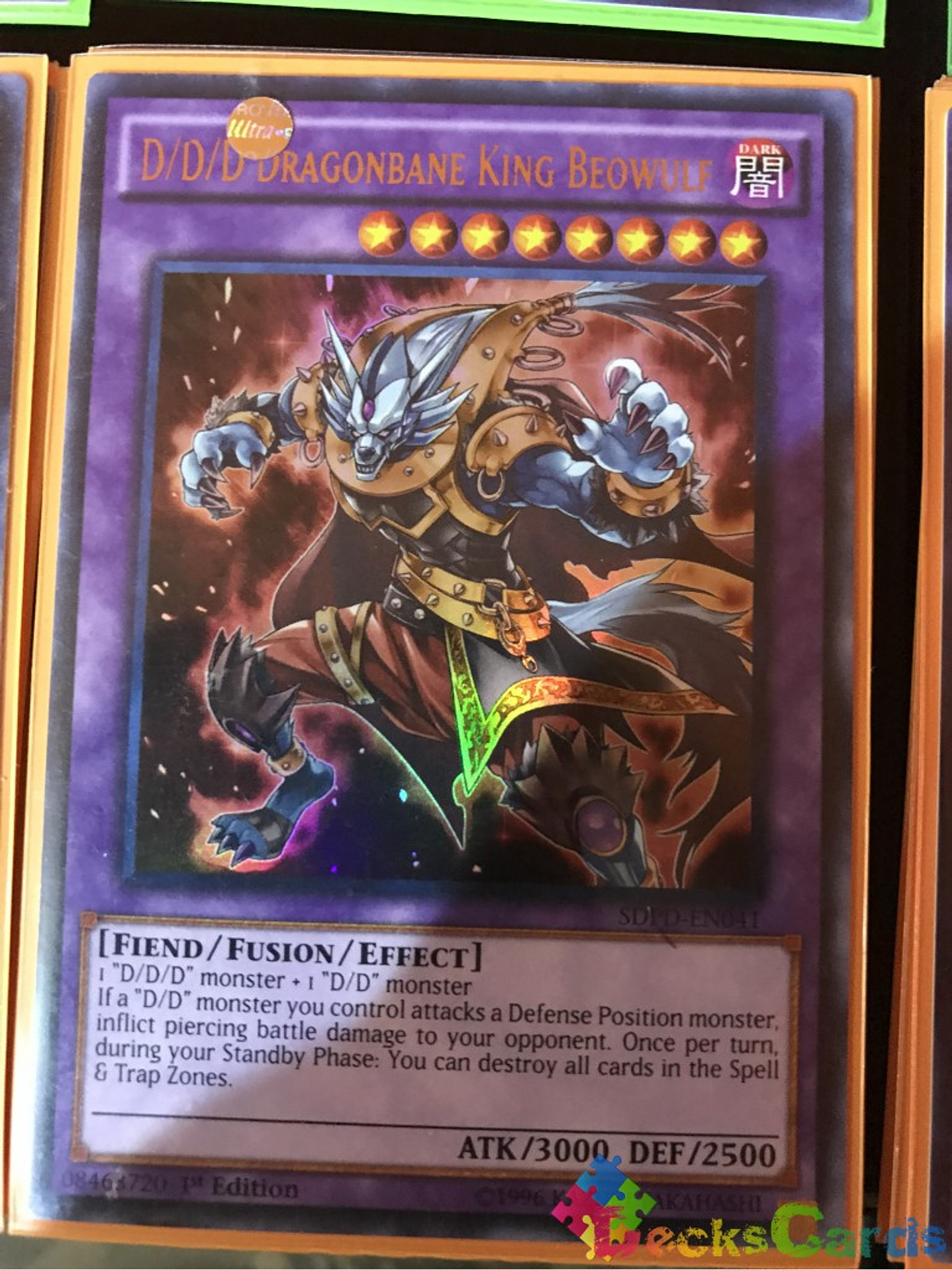 D/D/D Dragonbane King Beowulf - SDPD-EN041 - Ultra Rare 1st Edition 1