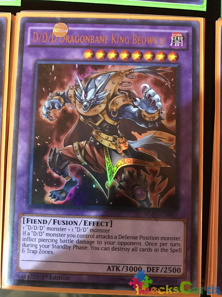 D/D/D Dragonbane King Beowulf - SDPD-EN041 - Ultra Rare 1st Edition 1