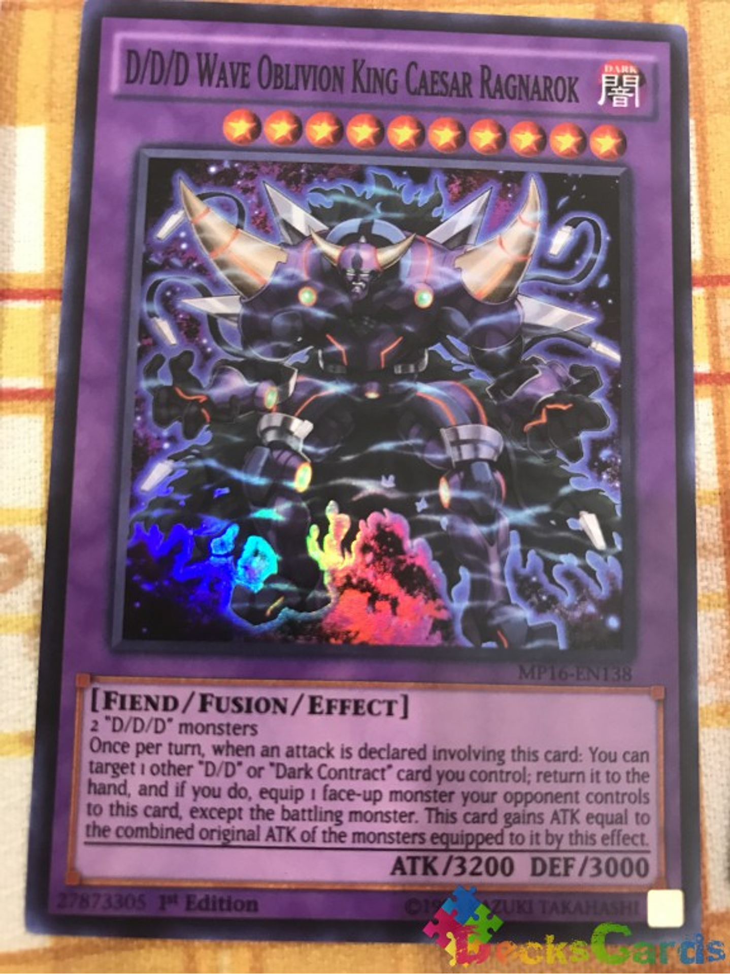 D/D/D Wave Oblivion King Caesar Ragnarok - MP16-EN138 - Super Rare 1st Edition 1