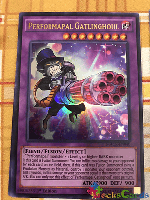 Performapal Gatlinghoul - MACR-EN040 - Ultra Rare 1st Edition
