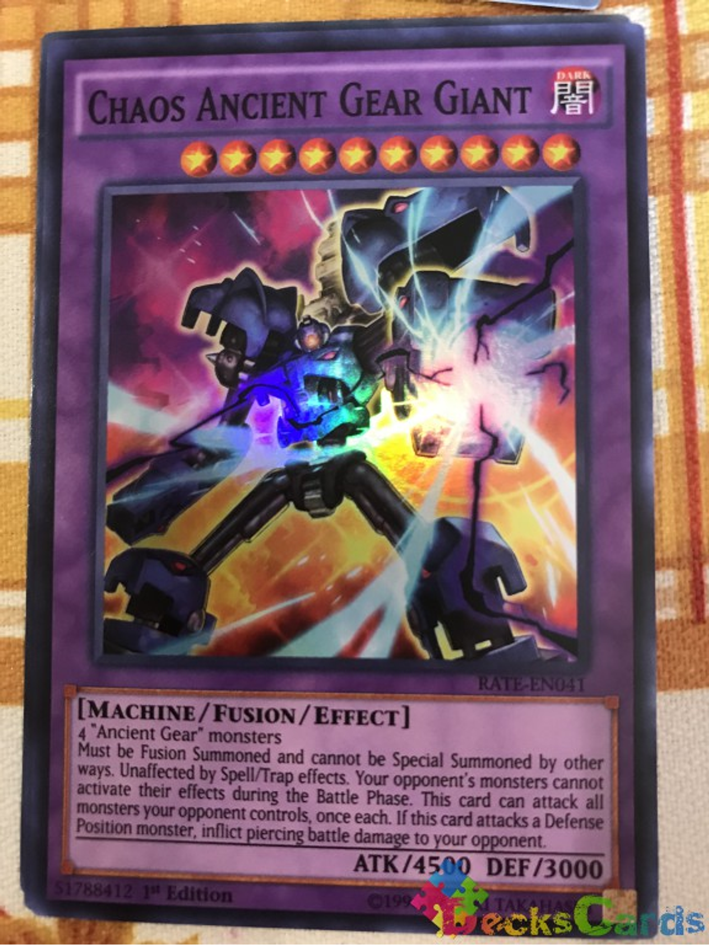Chaos Ancient Gear Giant - RATE-EN041 - Super Rare 1st Edition 2
