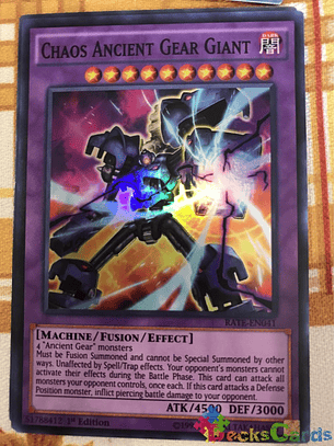 Chaos Ancient Gear Giant - RATE-EN041 - Super Rare 1st Edition