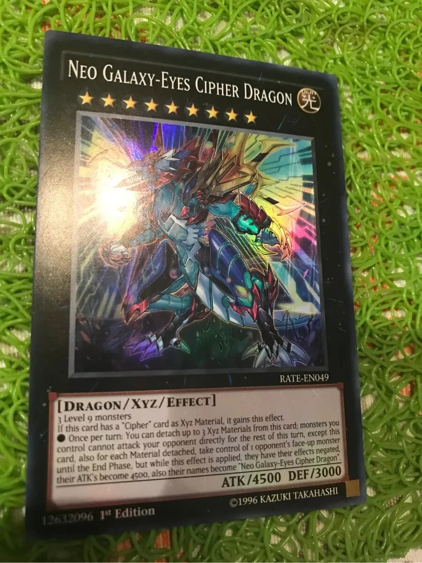 Neo Galaxy-eyes Cipher Dragon - rate-en049 - Super Rare 1st Edition 1