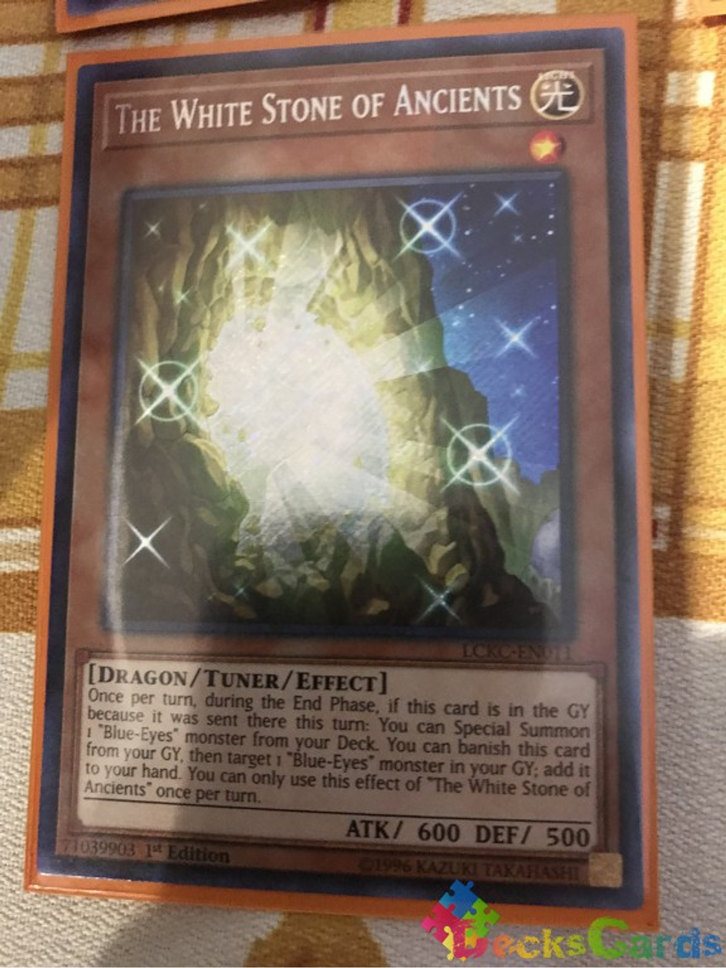 The White Stone of Ancients - LCKC-EN011 - Secret Rare 1st Edition 1